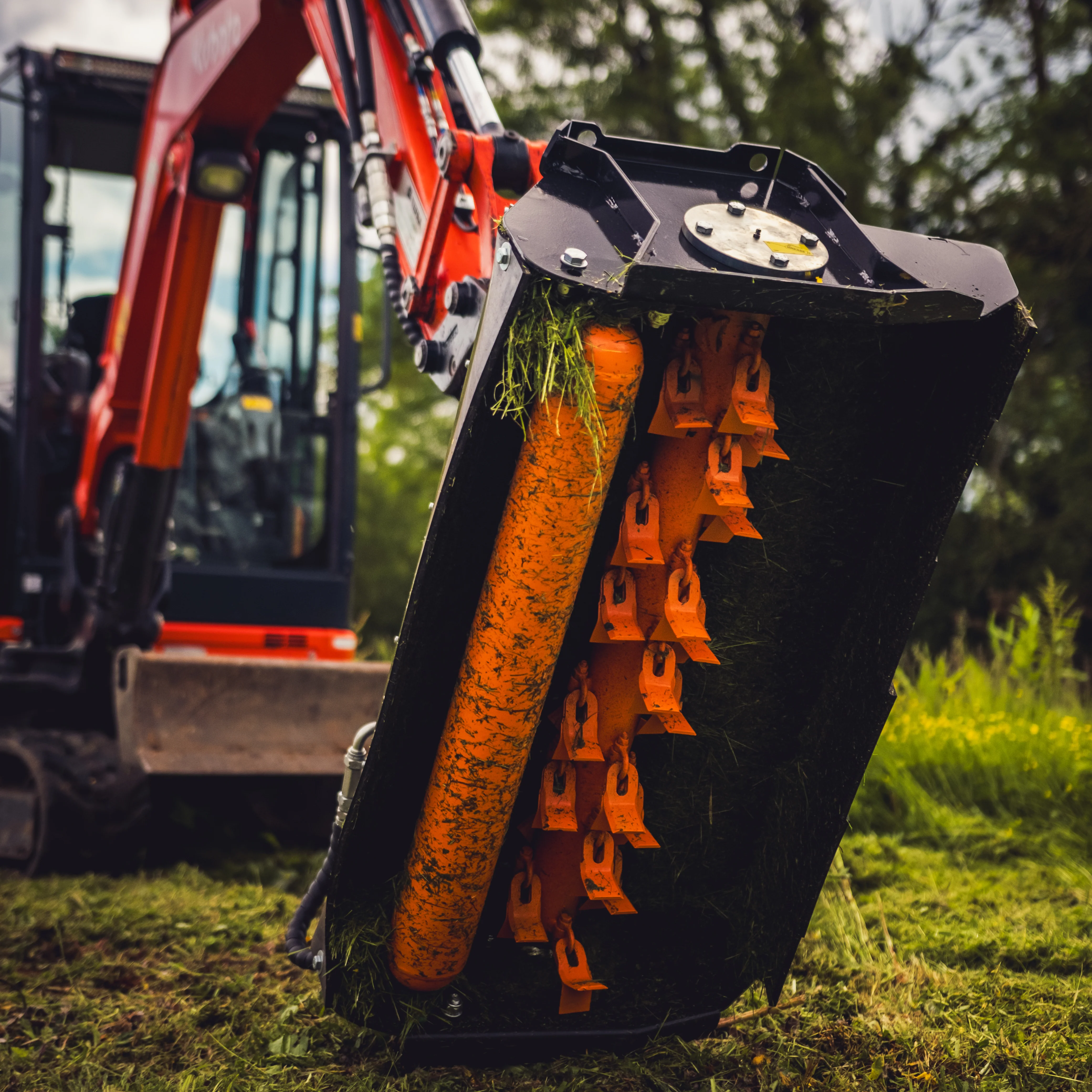 5-10 Tonne Excavators - 1250mm Hydraulic Flail Mower - Image 4